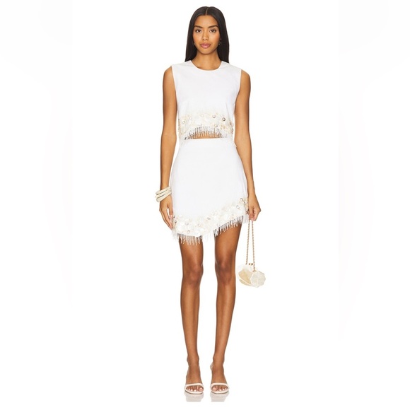 NWT AMUR set - Antonella Shell Beaded Top & Nell’s skirt - size 6 - MSRP $556 - Picture 6 of 13